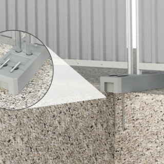 Kotviaci kolík k podstavcu